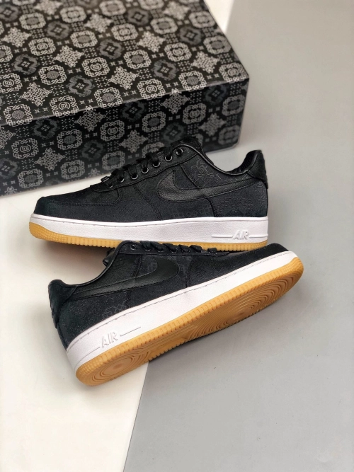 OG Fragment Design x CLOT x Nike Air Force 1 Low Black Silk review 