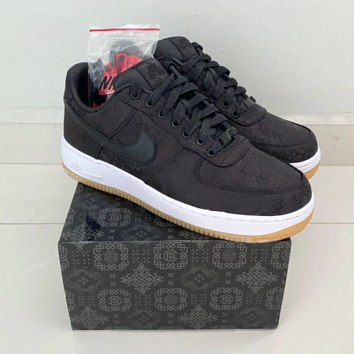 OG Fragment Design x CLOT x Nike Air Force 1 Low Black Silk review 