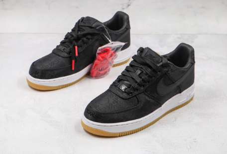 QF  Fragment Design x CLOT x Nike Air Force 1 Low Black Silk review Oscaramazon 02