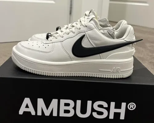 AH AMBUSH x Nike Air Force 1 Low “Phantom”White and Black Tic review 