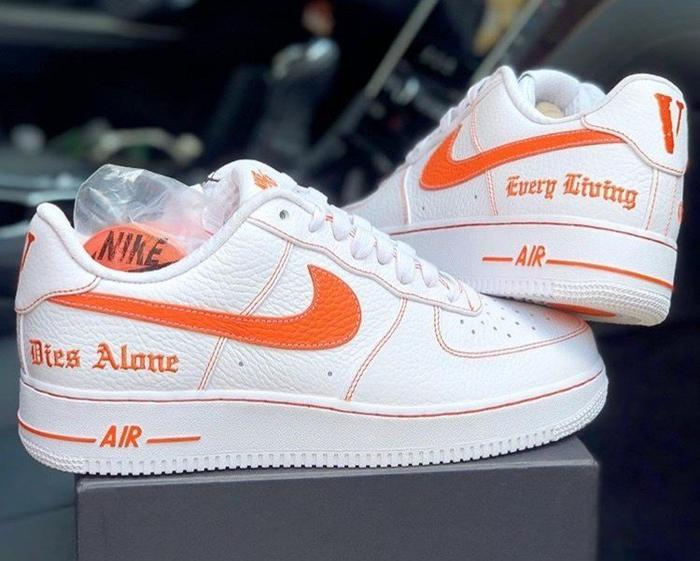 QF Nike Air Force One Low Vlone "White/Orange" review Terry Grant 01