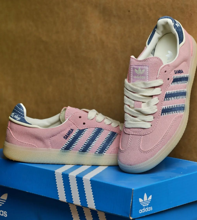 Adidas Originals Samba Vegan OG Blue Pink review Kindle 01