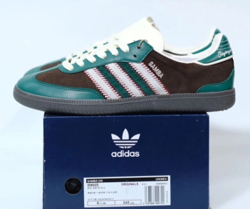Adidas Originals Samba Vegan OG Green Brown review 