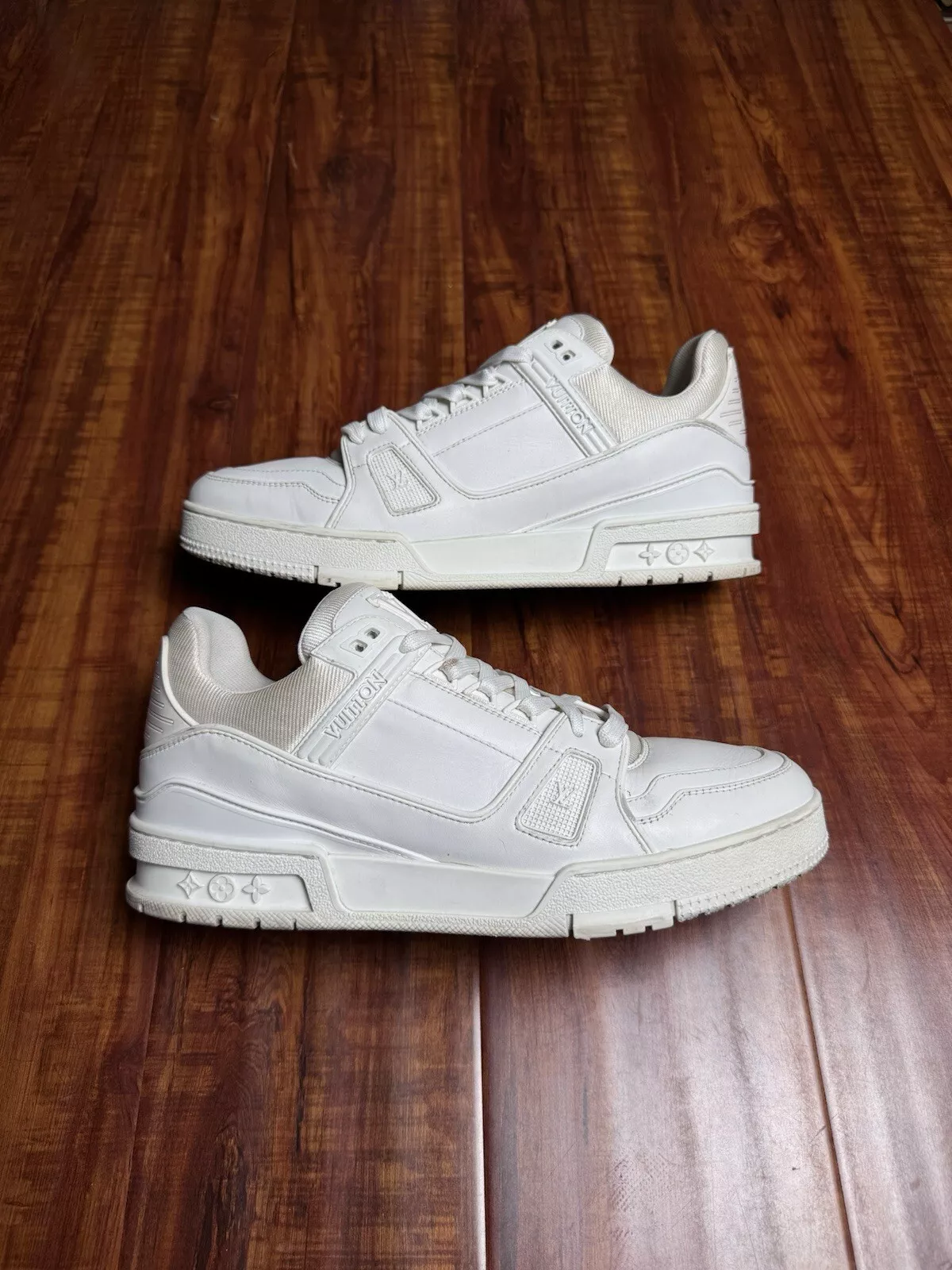 Louis Vuitton Trainer White Leather review ShannaR 02