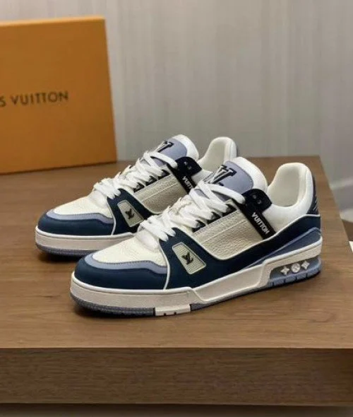 Louis Vuitton Trainer White Blue review NIGHTM4RESLUVME