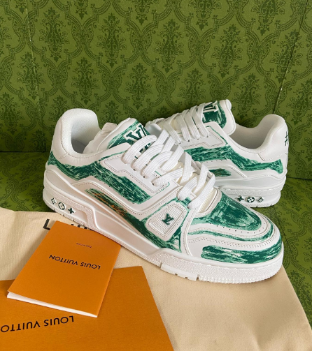 Louis Vuitton Trainer Green review Tina
