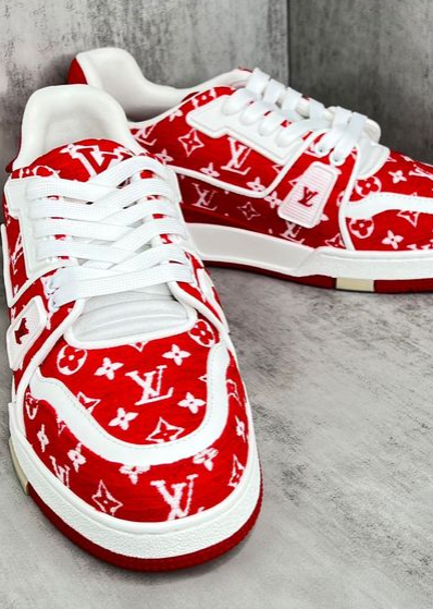 Louis Vuitton Trainer Red review Kimberly Long 01