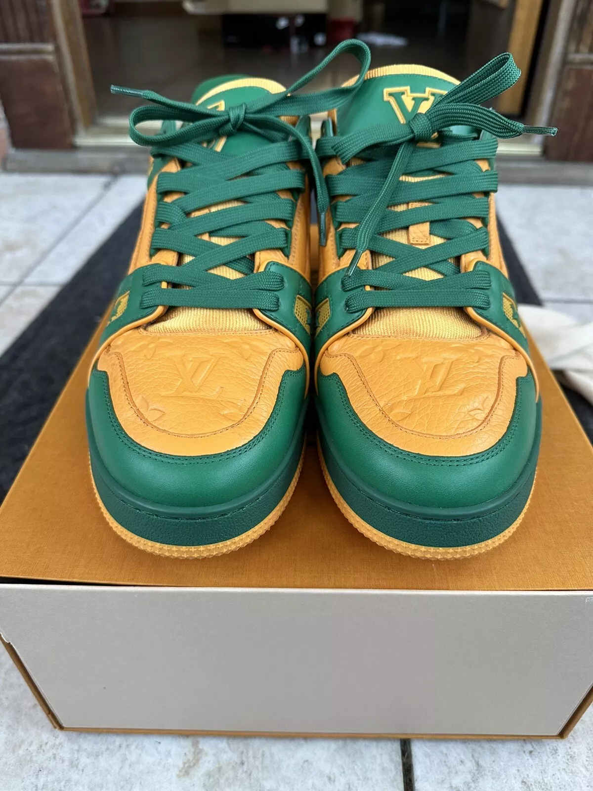 Louis Vuitton Trainer Yellow Green review Yobi 01