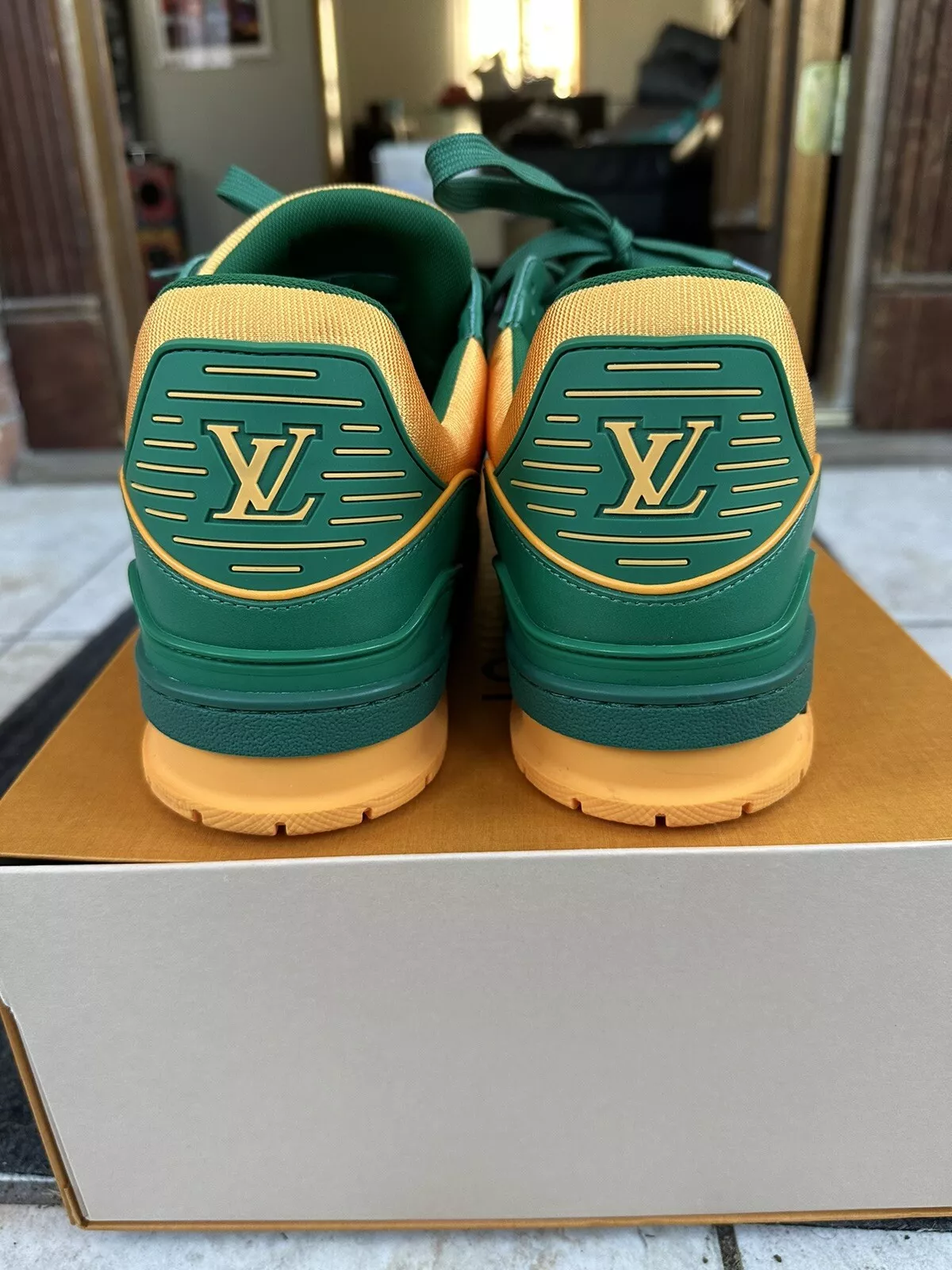 Louis Vuitton Trainer Yellow Green review Yobi 02