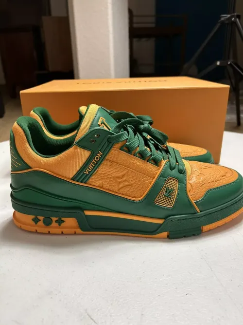 Louis Vuitton Trainer Yellow Green review 
