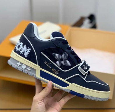 Louis Vuitton Trainer Dark Blue review Luis