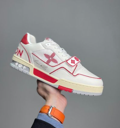 Louis Vuitton Trainer White Red review Jade