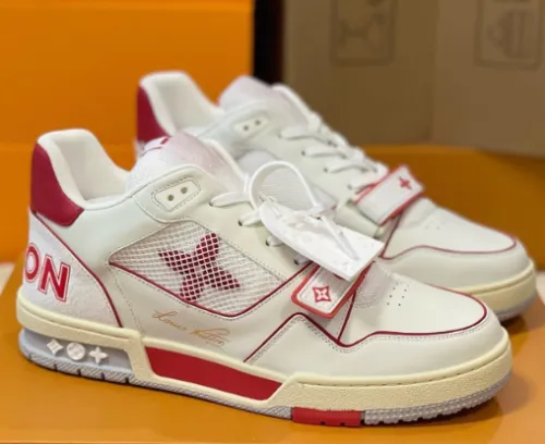 Louis Vuitton Trainer White Red review 