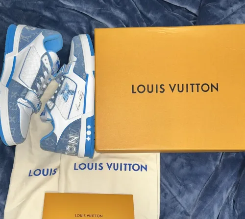 Louis Vuitton Trainer Denim Blue review 