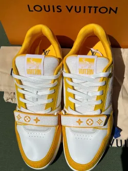 Louis Vuitton Trainer Denim Yellow  review Mike s 02