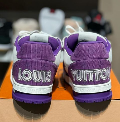 Louis Vuitton Trainer Denim  Purple review Luiocs 01
