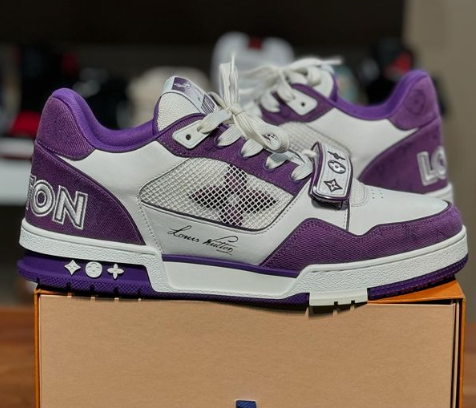 Louis Vuitton Trainer Denim  Purple review Luiocs 02