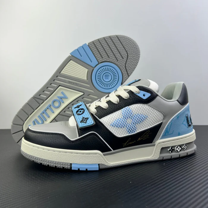 Louis Vuitton Trainer Black Blue review DELI 01