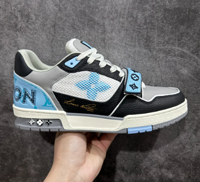 Louis Vuitton Trainer Black Blue review aMIMAD