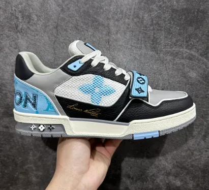 Louis Vuitton Trainer Black Blue review 