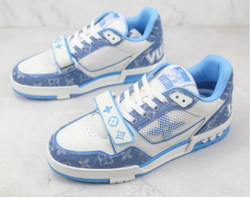 Louis Vuitton Trainer Blue Cloth Surface review Linkda 01