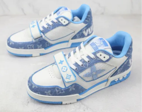 Louis Vuitton Trainer Blue Cloth Surface review 