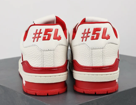 Louis Vuitton Trainer All Blue White Red Lychee Pattern review Alan 02