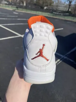 PB Air Jordan 4 Retro "Metallic Orange" review Nancy 01