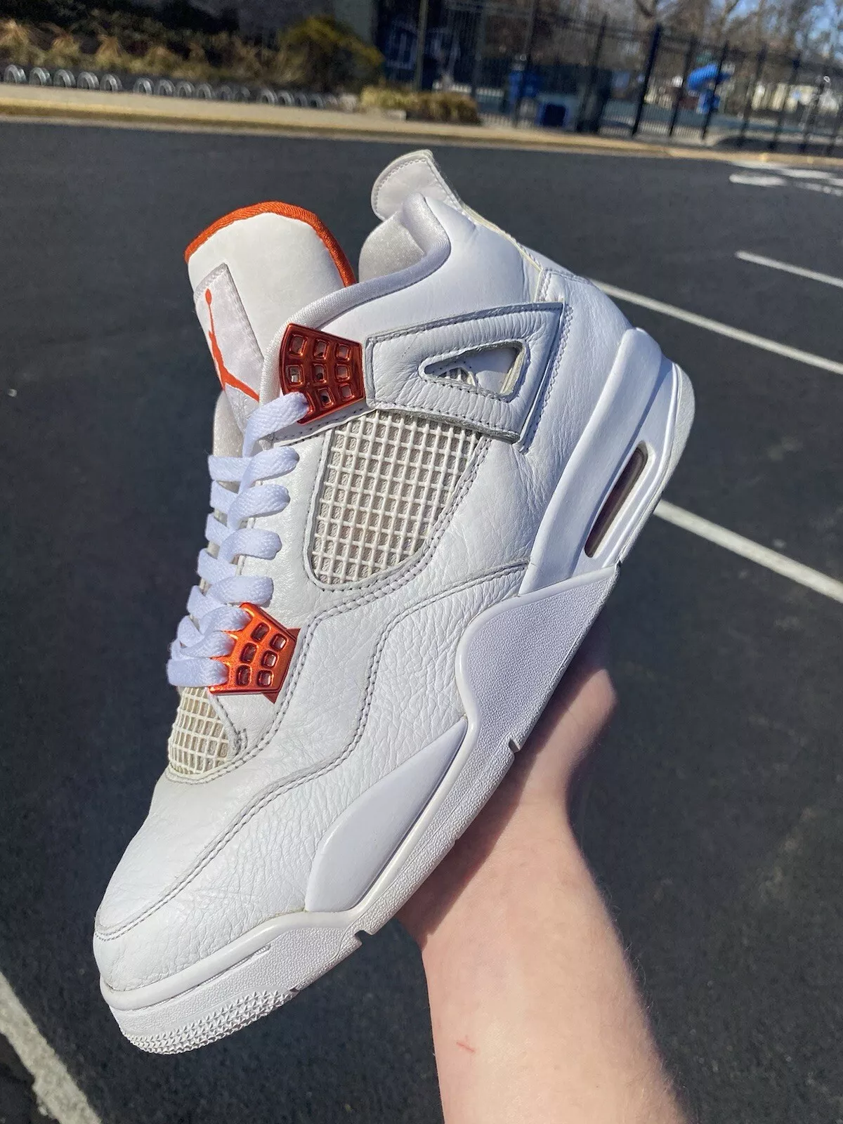 PB Air Jordan 4 Retro "Metallic Orange" review Nancy 03