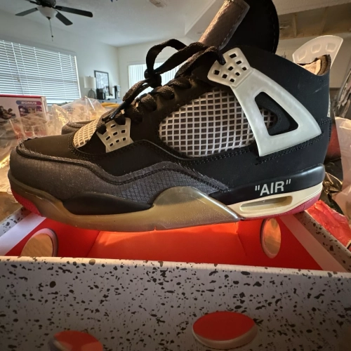 PB Bacth OFF White x Air Jordan 4 Bred review 