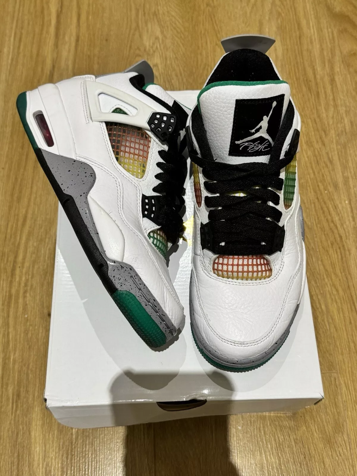 PB Bacth Air Jordan WMNS 4 Retro Jamaica White Green review Mike CCC 01
