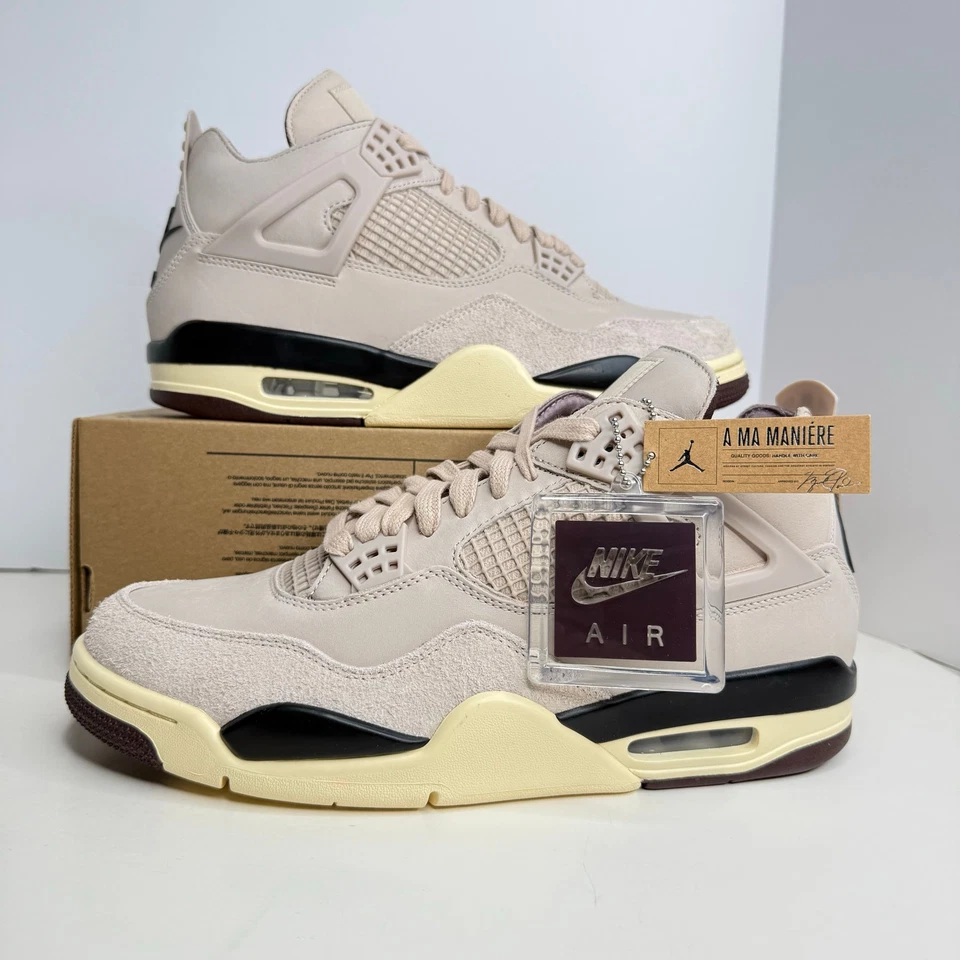 A Ma Maniére x Air Jordan 4 Retro 'Fossil Stone review Bob 01