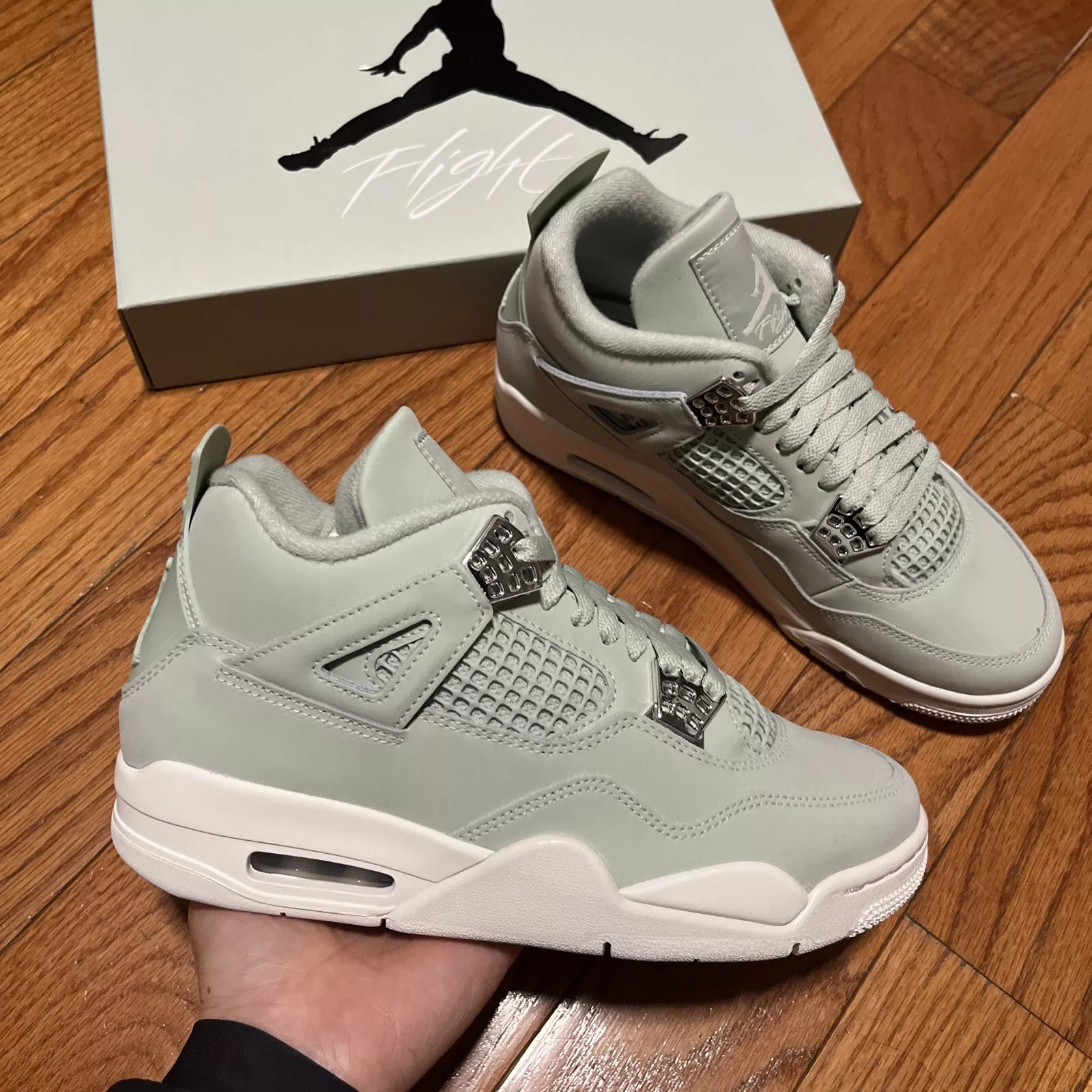 XP Batch Air Jordan 4 Retro 'Seafoam Sail' review Nicc 01