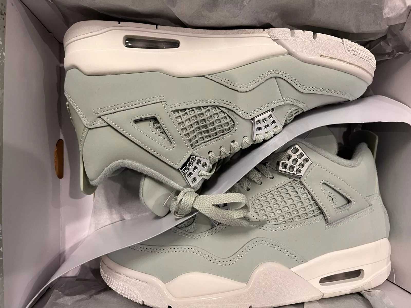 XH Batch Air Jordan 4 Retro 'Seafoam Sail' review Iron CC 01