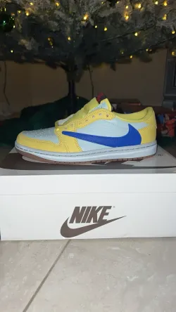 XP Travis Scott x Air Jordan 1 Low OG 'Canary' review Alan