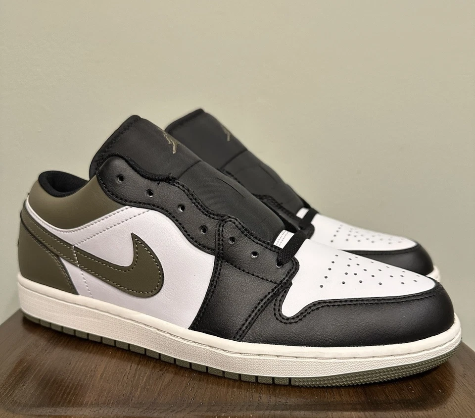 XH Air Jordan 1 Low Black Toe Medium Olive review IronmAn 01