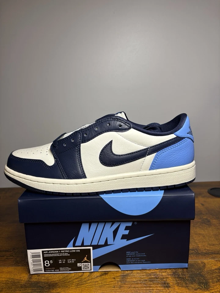 XH Air Jordan 1 Retro Low OG 'Obsidian UNC' review LionY 02