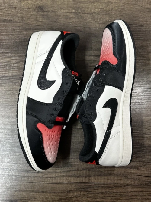 XH Paris Saint-Germain x Air Jordan 1 Retro Low OG 'Sail Pink Oxford' review 