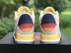 PK J Balvin x Air Jordan 3 White Blue Red review Maryyya