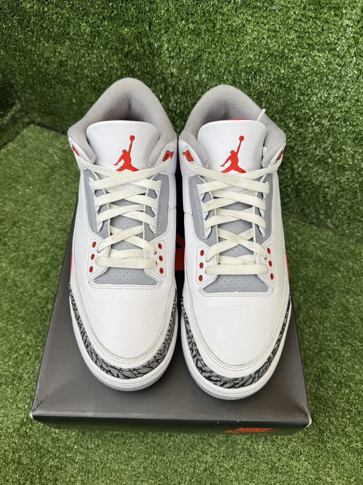 PK Air Jordan 3 OG Fire Red review Lion 01