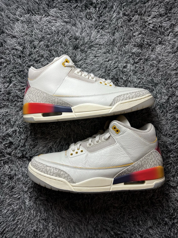 BS J Balvin x Air Jordan 3 White Blue Red review YIUR 01