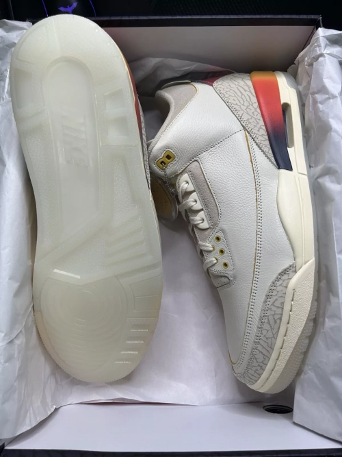 BS J Balvin x Air Jordan 3 White Blue Red review 