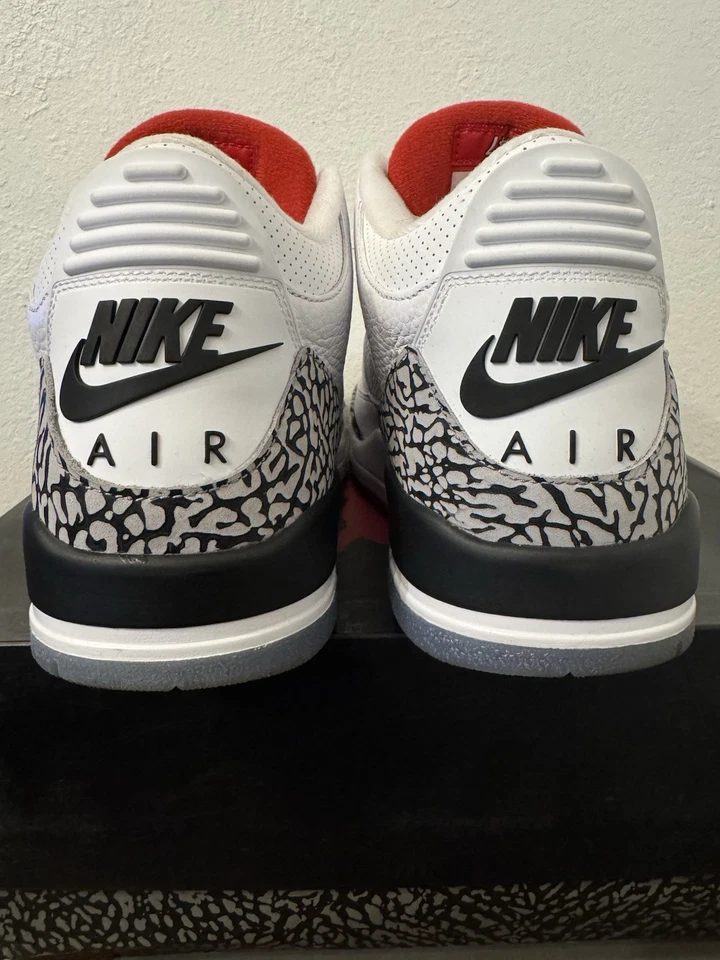 BS Air Jordan 3 Retro Free Throw Line White Cement review Iron 02