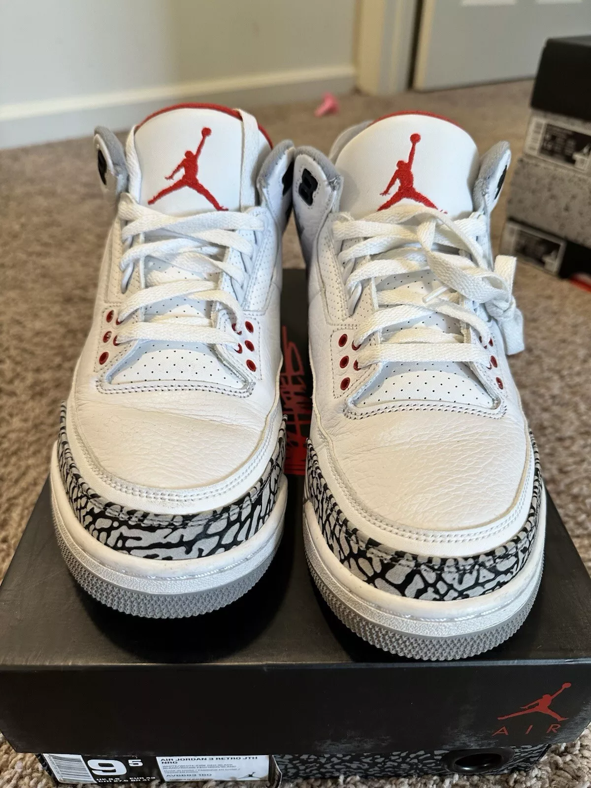 PB Air Jordan 3 JTH NRG Fire Red review Odel