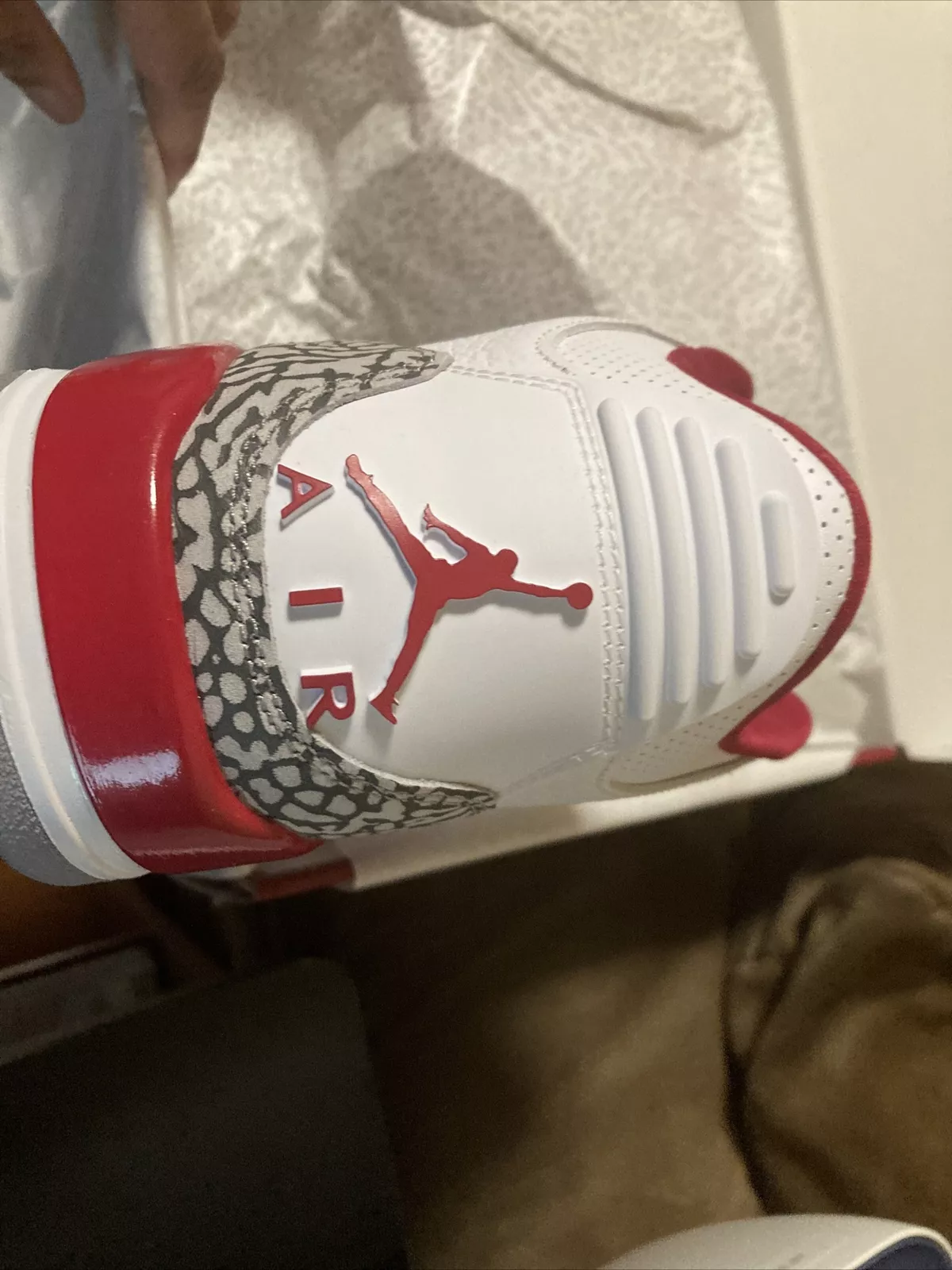 XH Air Jordan 3 “Cardinal” review Teed 01