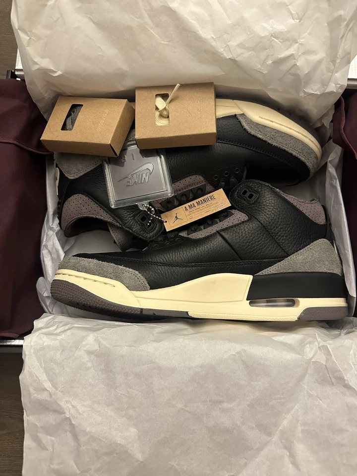 XH A Ma Maniére x Air Jordan 3 "Black" review Quan 01