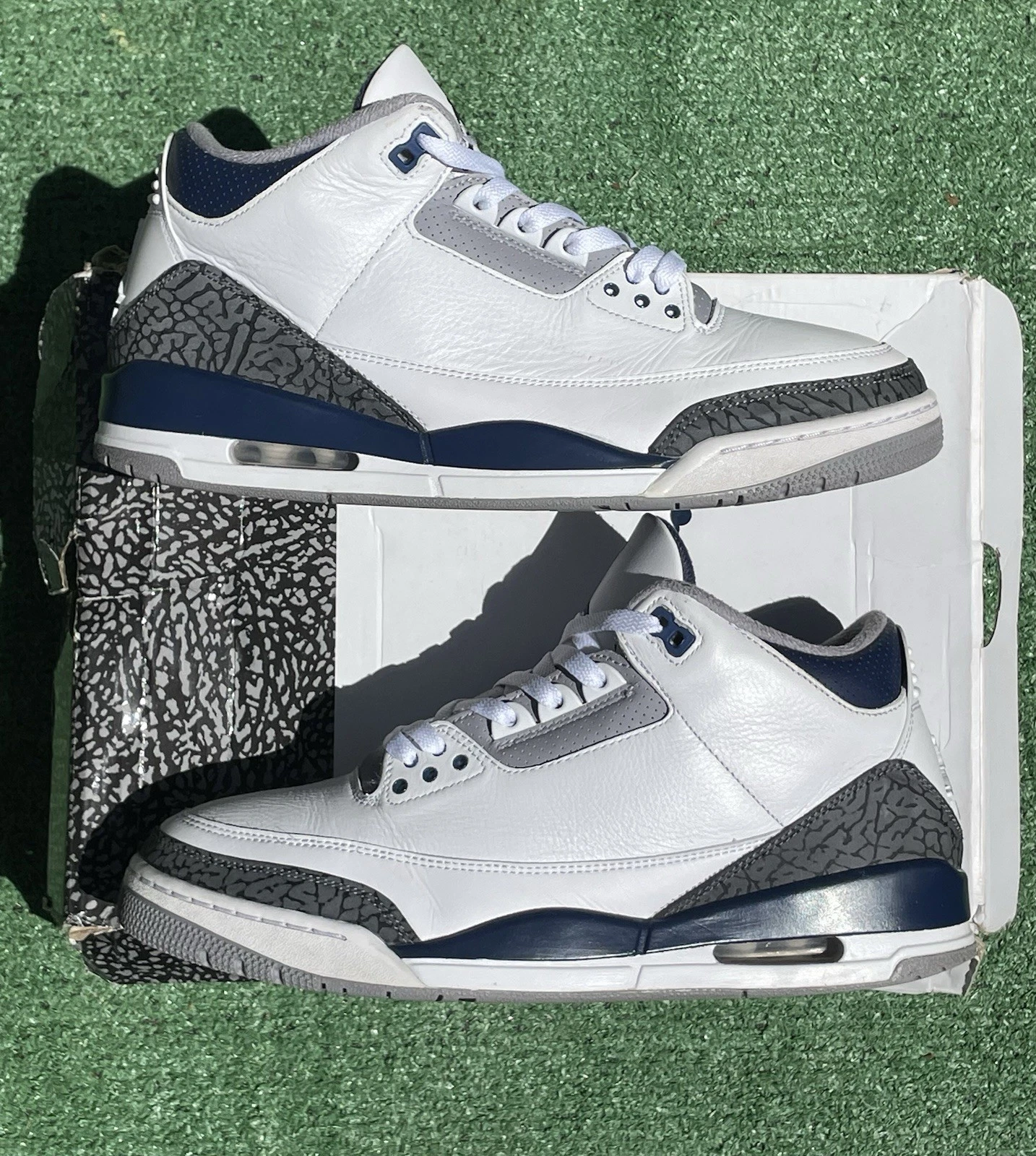 PK Air Jordan 3 "White Navy Cement" review King 01