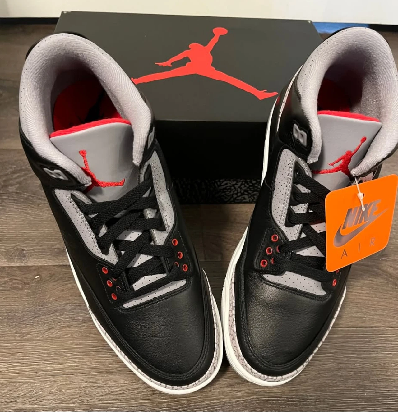 PK Air Jordan 3 Retro Black Cement review Lion 02