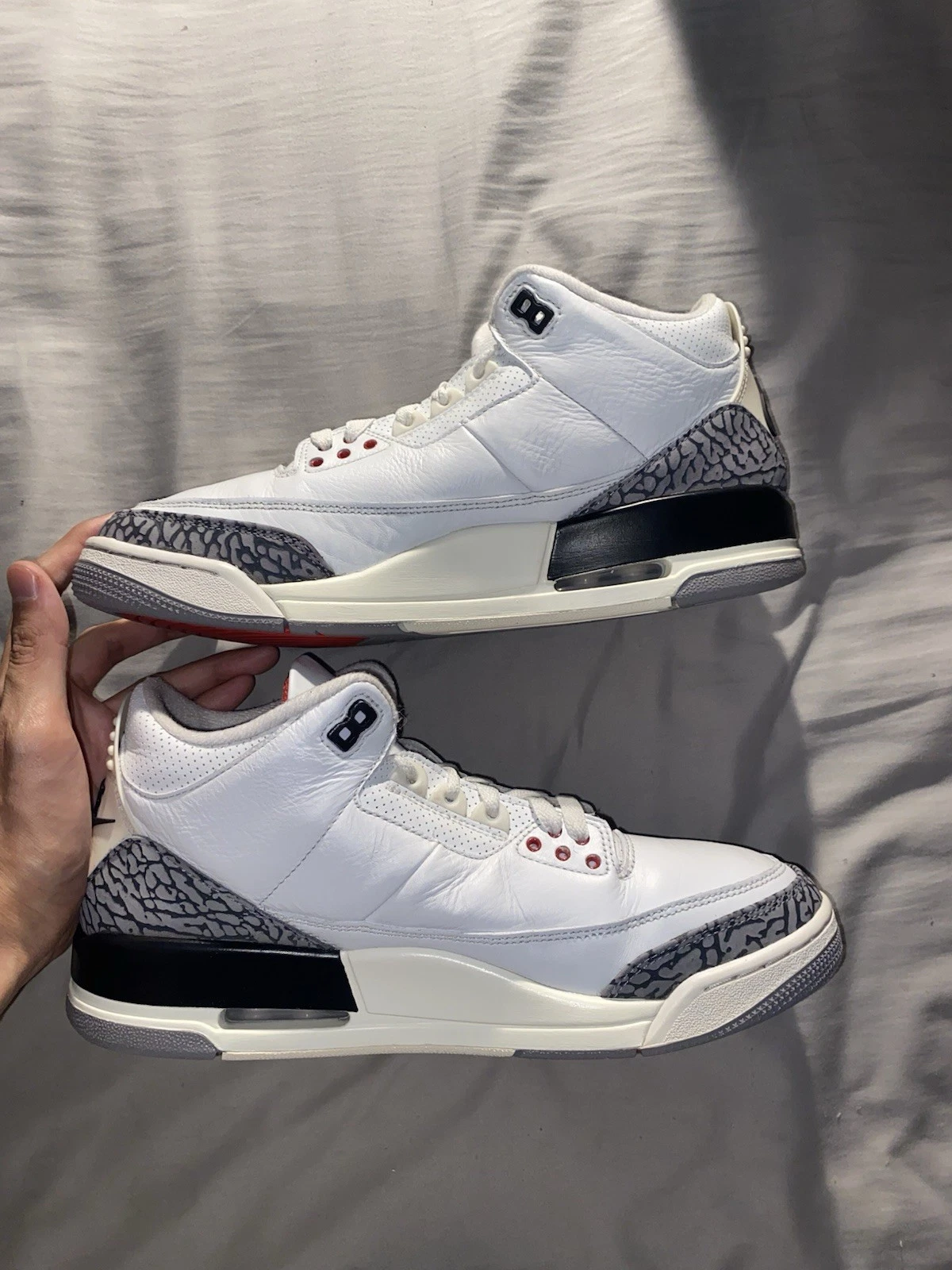 LS Air Jordan 3 “White Cement Reimagined  review Higher 02