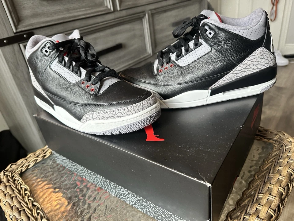 LS Air Jordan 3 Retro OG 'Black Cement'  review Flanksss 02